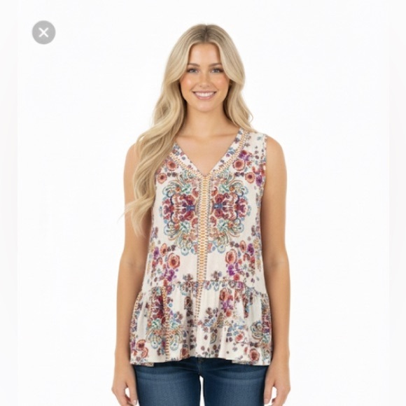 Bila Tops - BILA floral boho top size XLarge